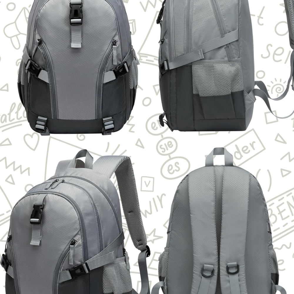 Large Gray Backpack - Picture 9 of 9